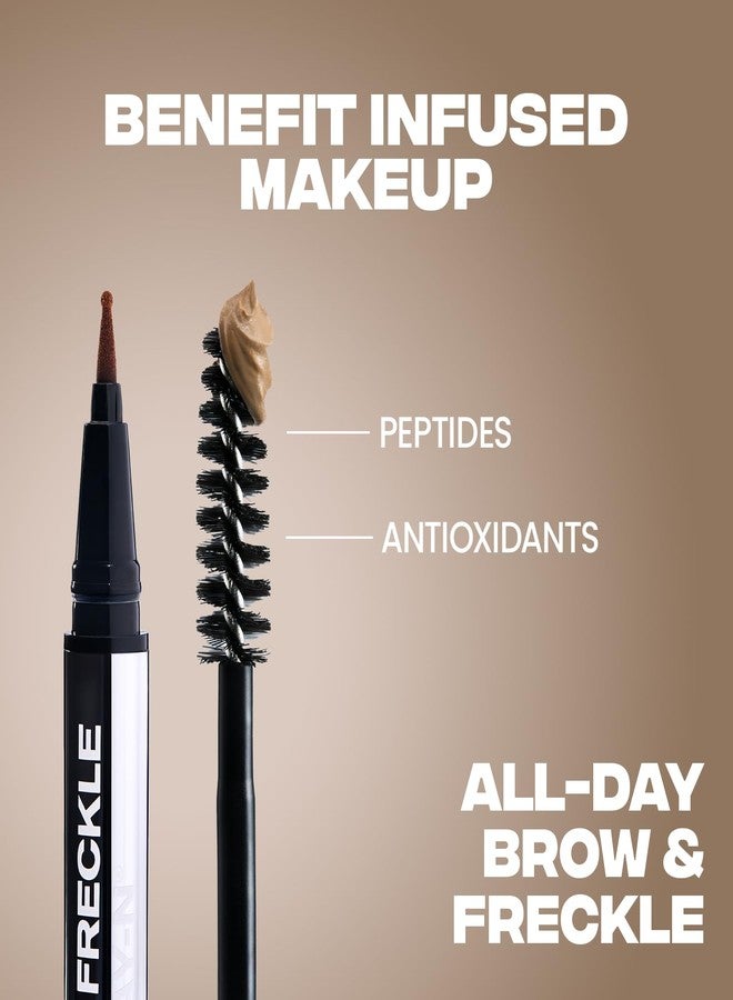ساتيو جل الحواجب الملون وقلم النمش الصناعي Sacheu Brow & Freckle STAY-N — صبغة حواجب 2 في 1 تدوم طويلاً ومقاومة للماء، خالية من القسوة على الحيوانات ونباتية، بنكهة كراميل لاتيه - Image 5